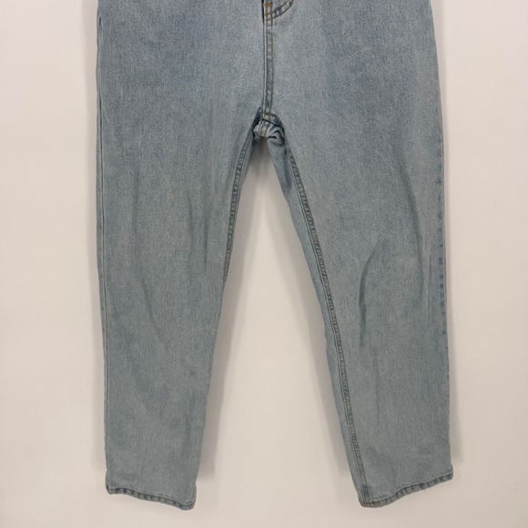 FROM BEGINNING Womens Light Wash straight‎ leg high rise stretch Jeans Size S - Picture 4 of 7